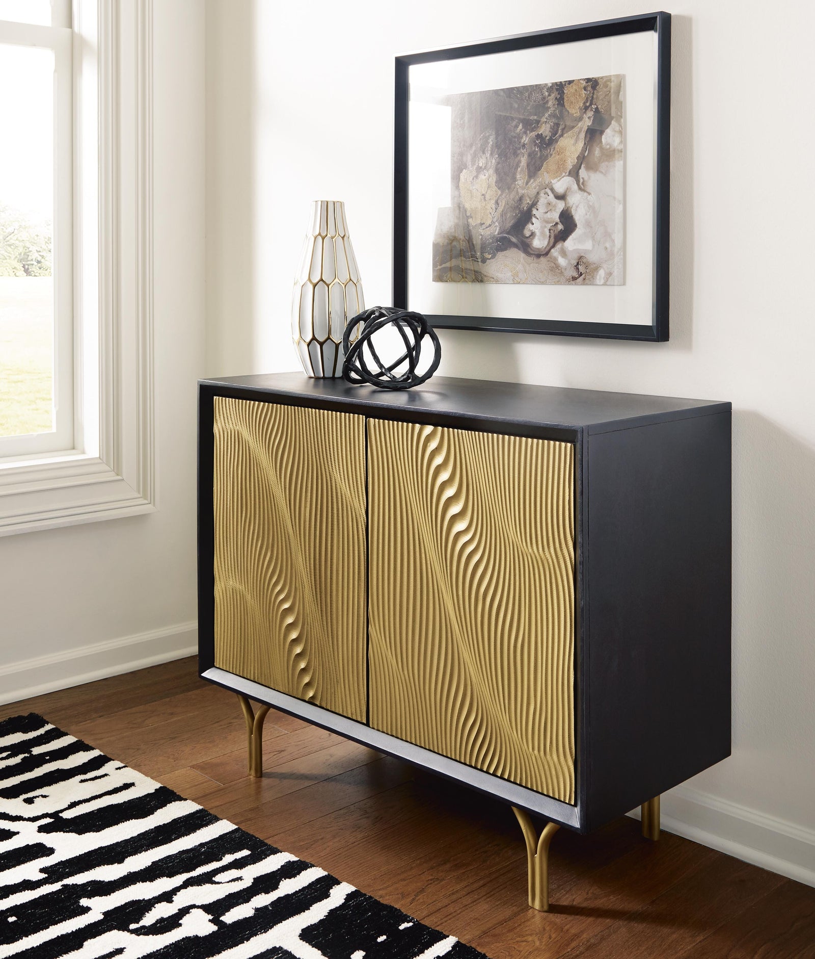 Tayner Accent Cabinet - Black (2)