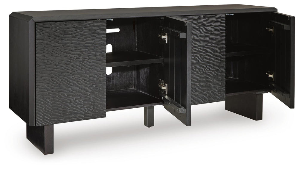 Farrelmore Accent Cabinet - Black (3)