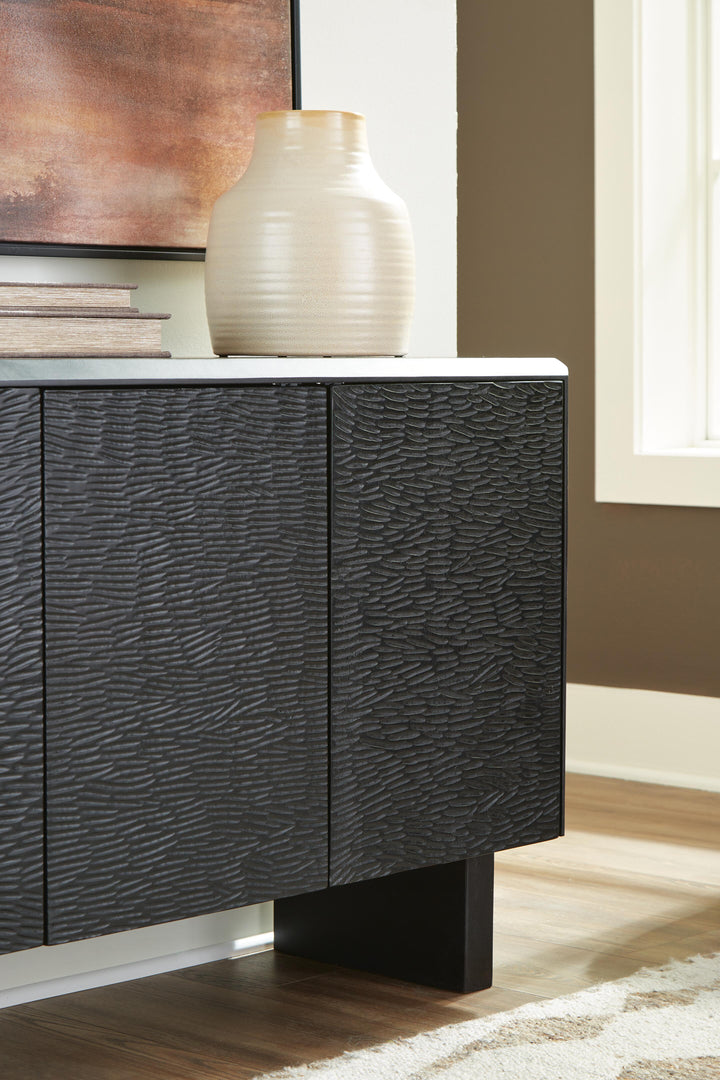 Farrelmore Accent Cabinet - Black (7)