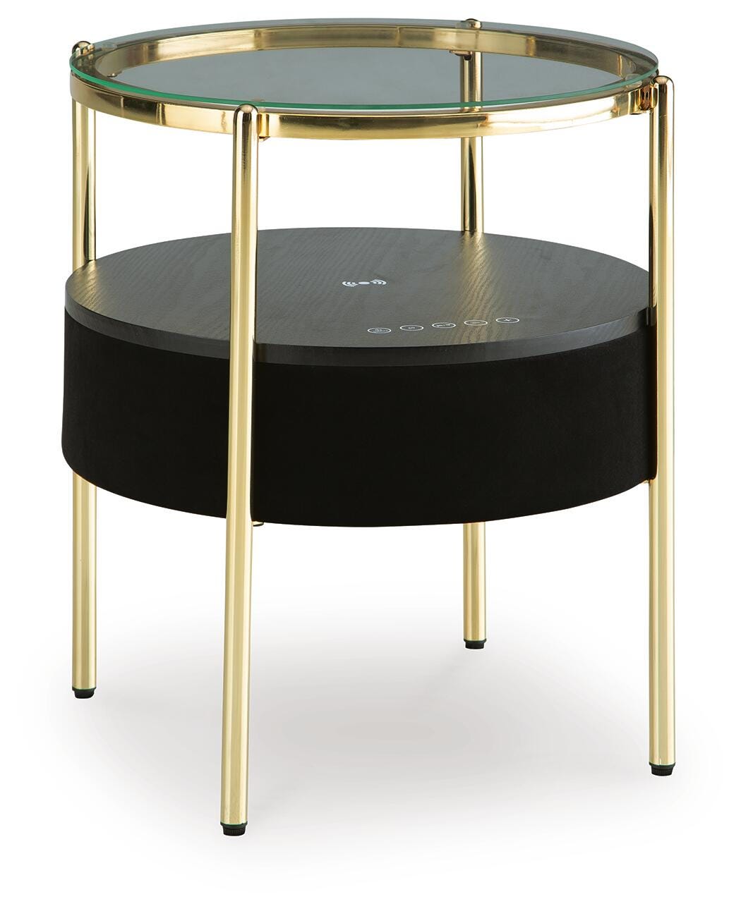 Nedman Accent Table with Speaker - Black (1)