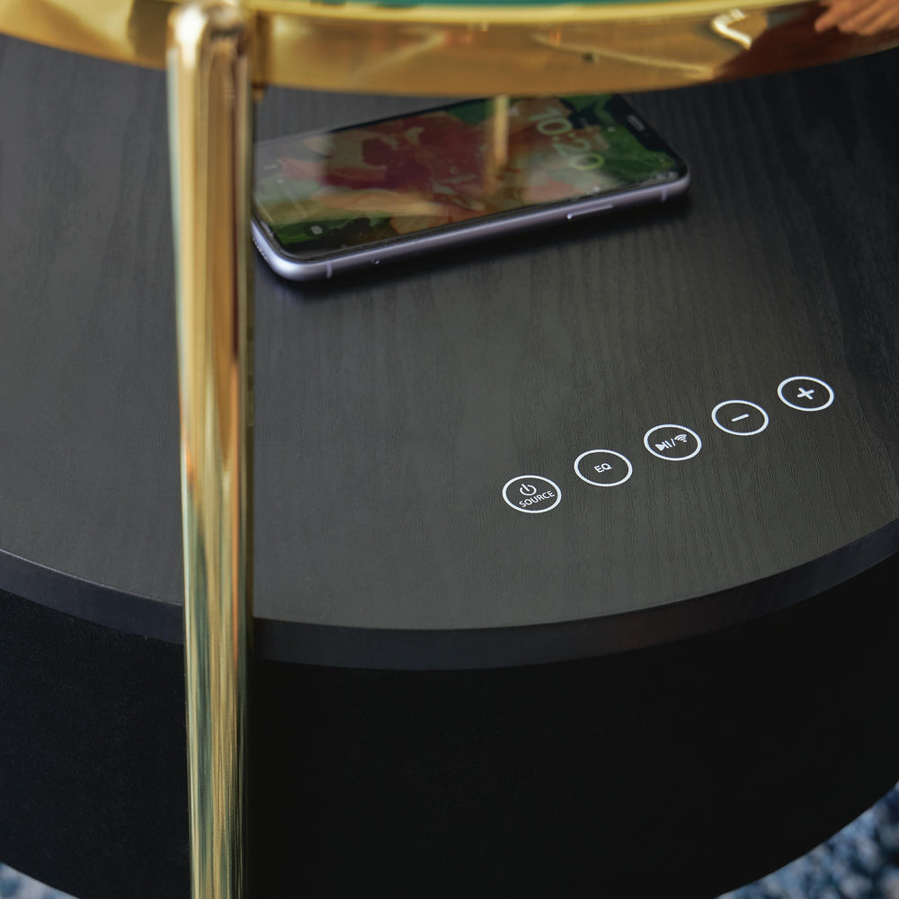 Nedman Accent Table with Speaker - Black (6)