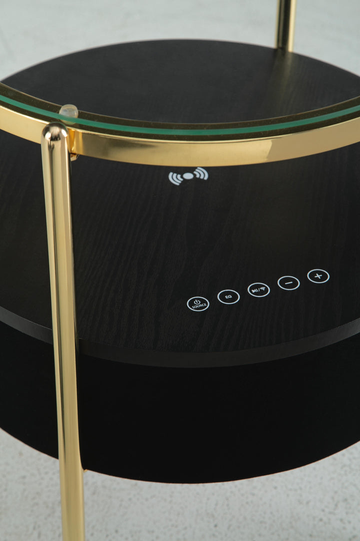 Nedman Accent Table with Speaker - Black (9)