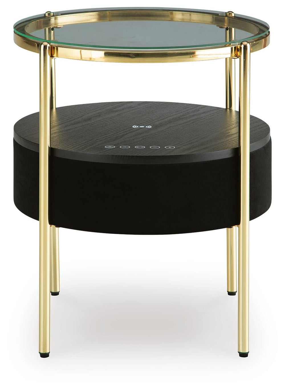 Nedman Accent Table with Speaker - Black (3)