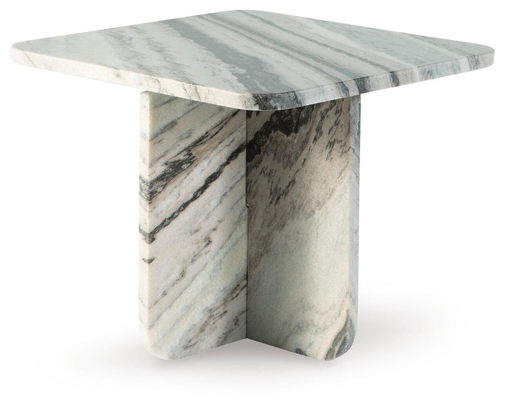 Baretton Accent Coffee Table - Black/White/Taupe (1)