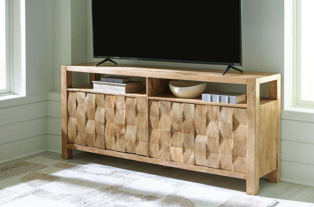 Hudwick Accent Cabinet - Light Brown (6)