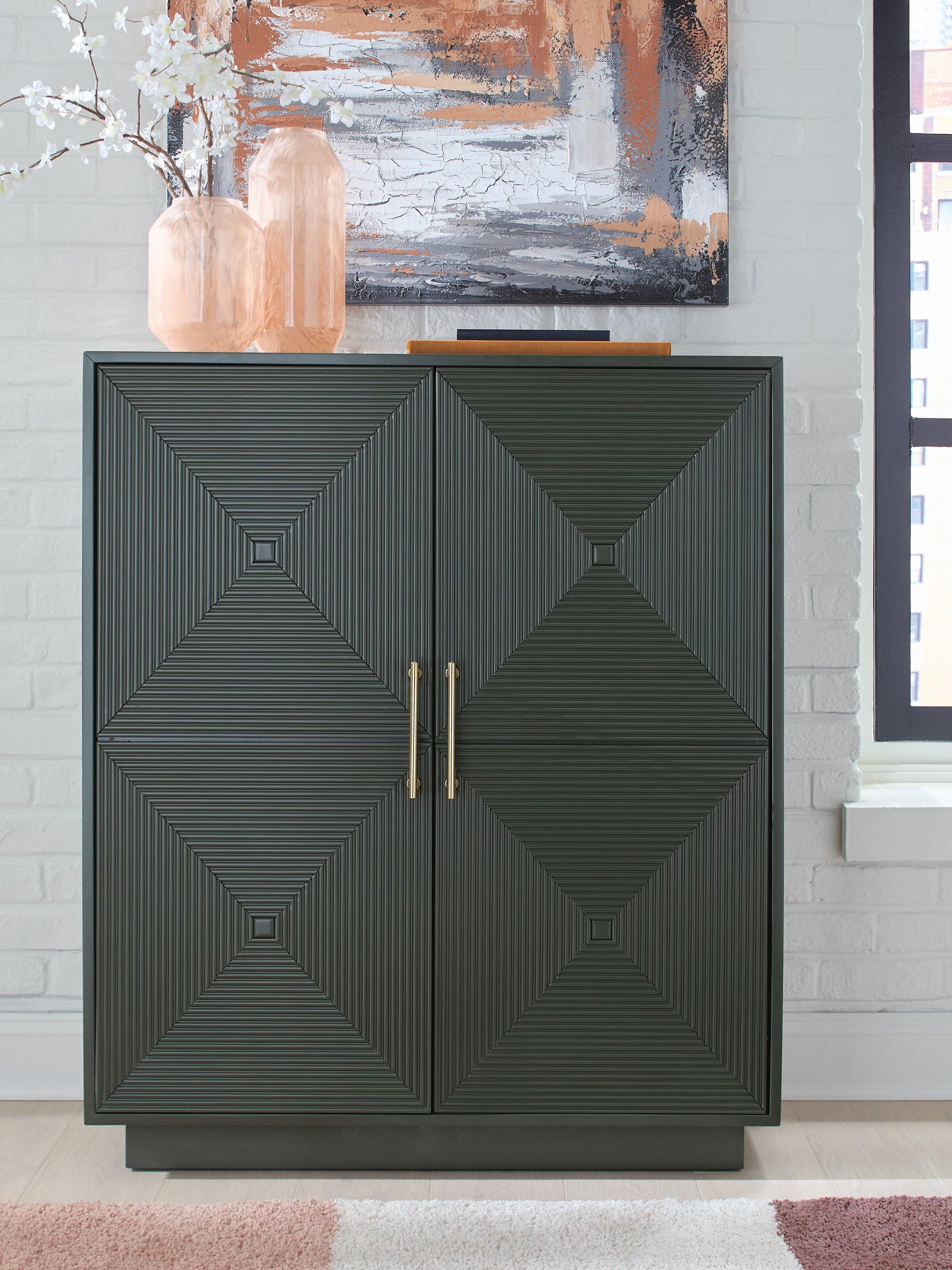 Geirwood Accent Cabinet - Dark Green (2)