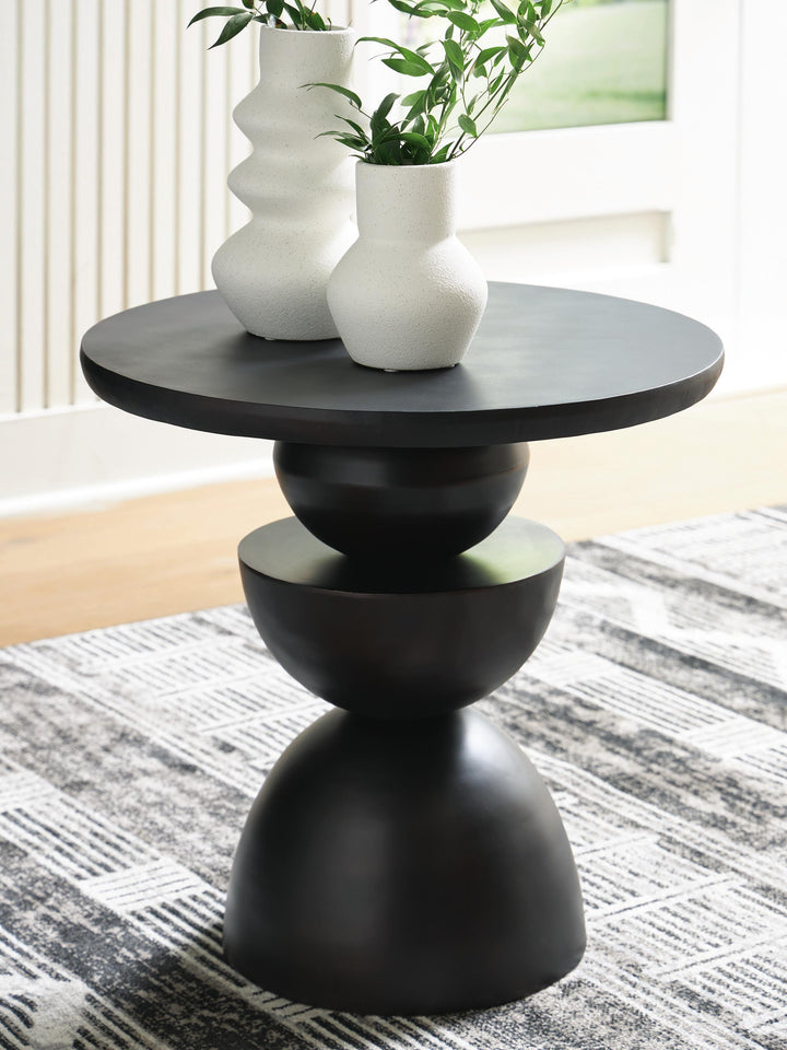 Kurtson Accent Table - Black (2)