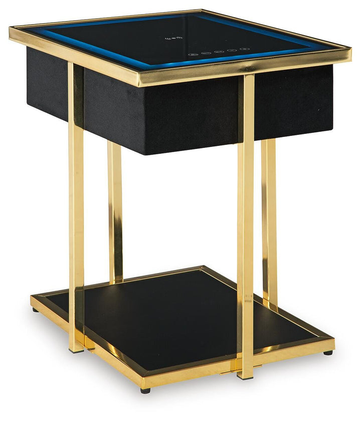 Rexwell Accent Table with Speaker - Black (1)