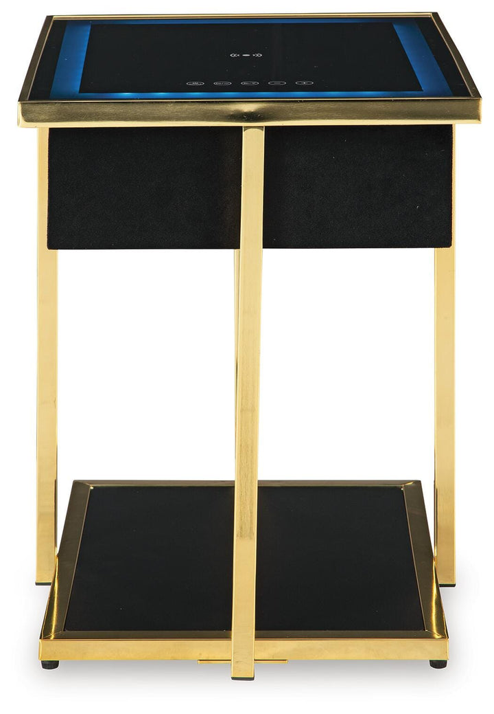 Rexwell Accent Table with Speaker - Black (3)