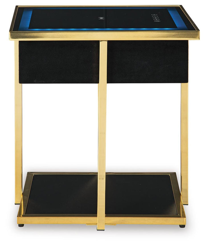 Rexwell Accent Table with Speaker - Black (4)