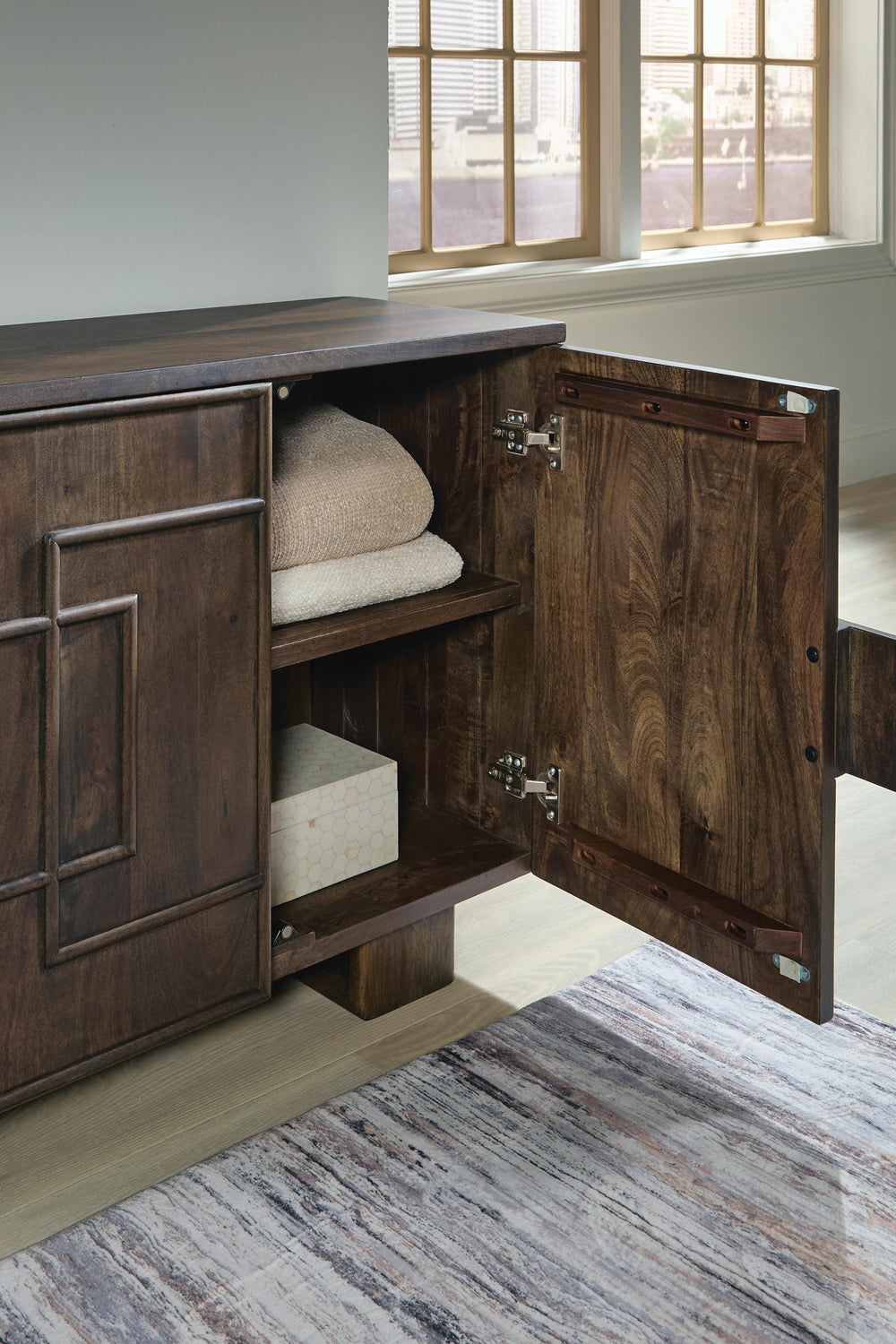Cato Accent Cabinet - Dark Brown (7)