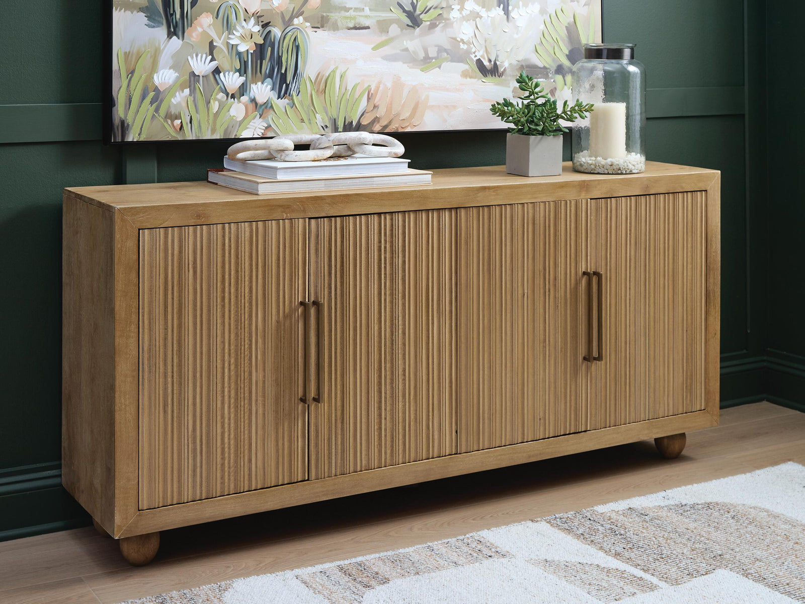 Niam Accent Cabinet - Light Brown (2)
