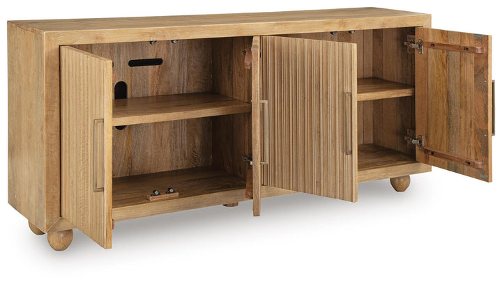 Niam Accent Cabinet - Light Brown (3)