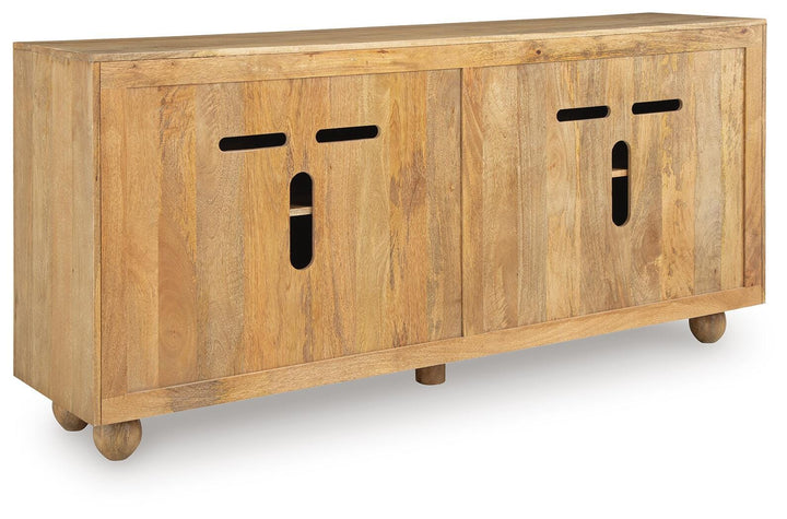 Niam Accent Cabinet - Light Brown (5)