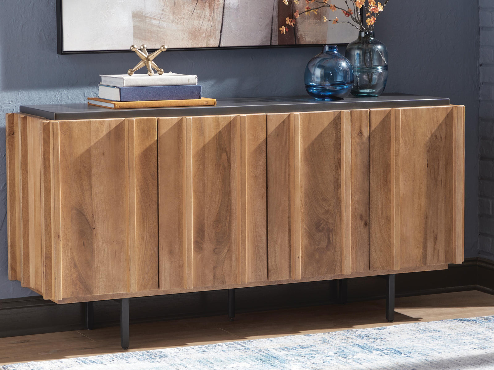 Quintavious Accent Cabinet - Light Brown (2)
