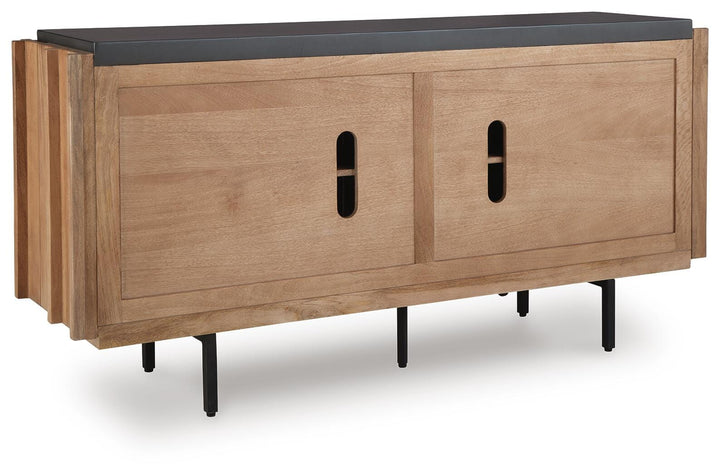 Quintavious Accent Cabinet - Light Brown (5)