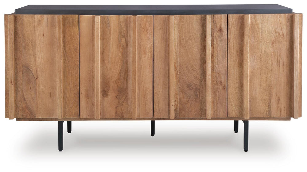 Quintavious Accent Cabinet - Light Brown (4)