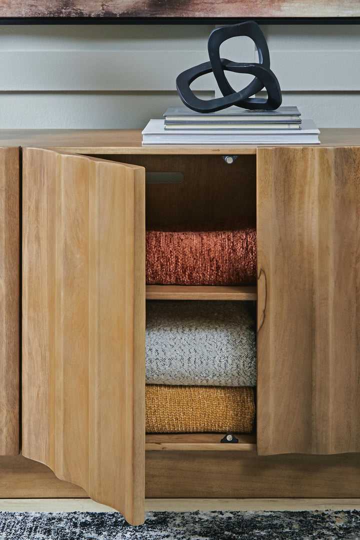 Timkins Accent Cabinet - Light Brown (7)