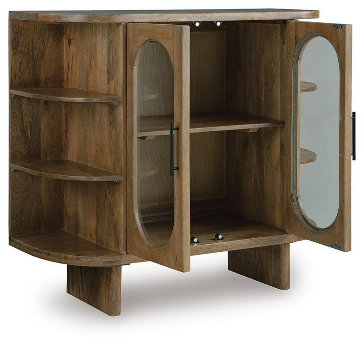Niall Accent Cabinet - Light Brown (3)
