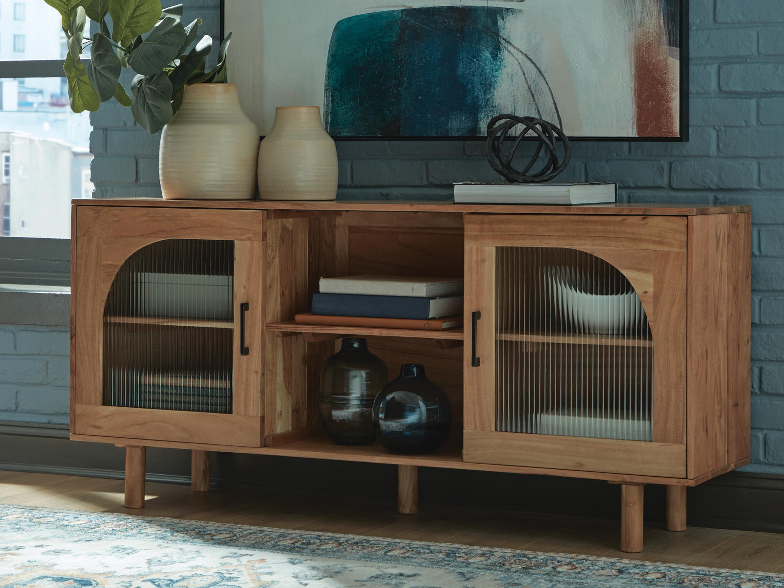Adway Accent Cabinet - Light Brown (2)