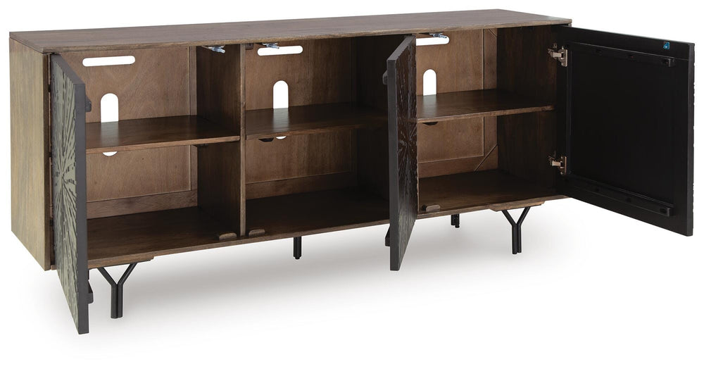 Lavinmont Accent Cabinet - Light Brown (3)