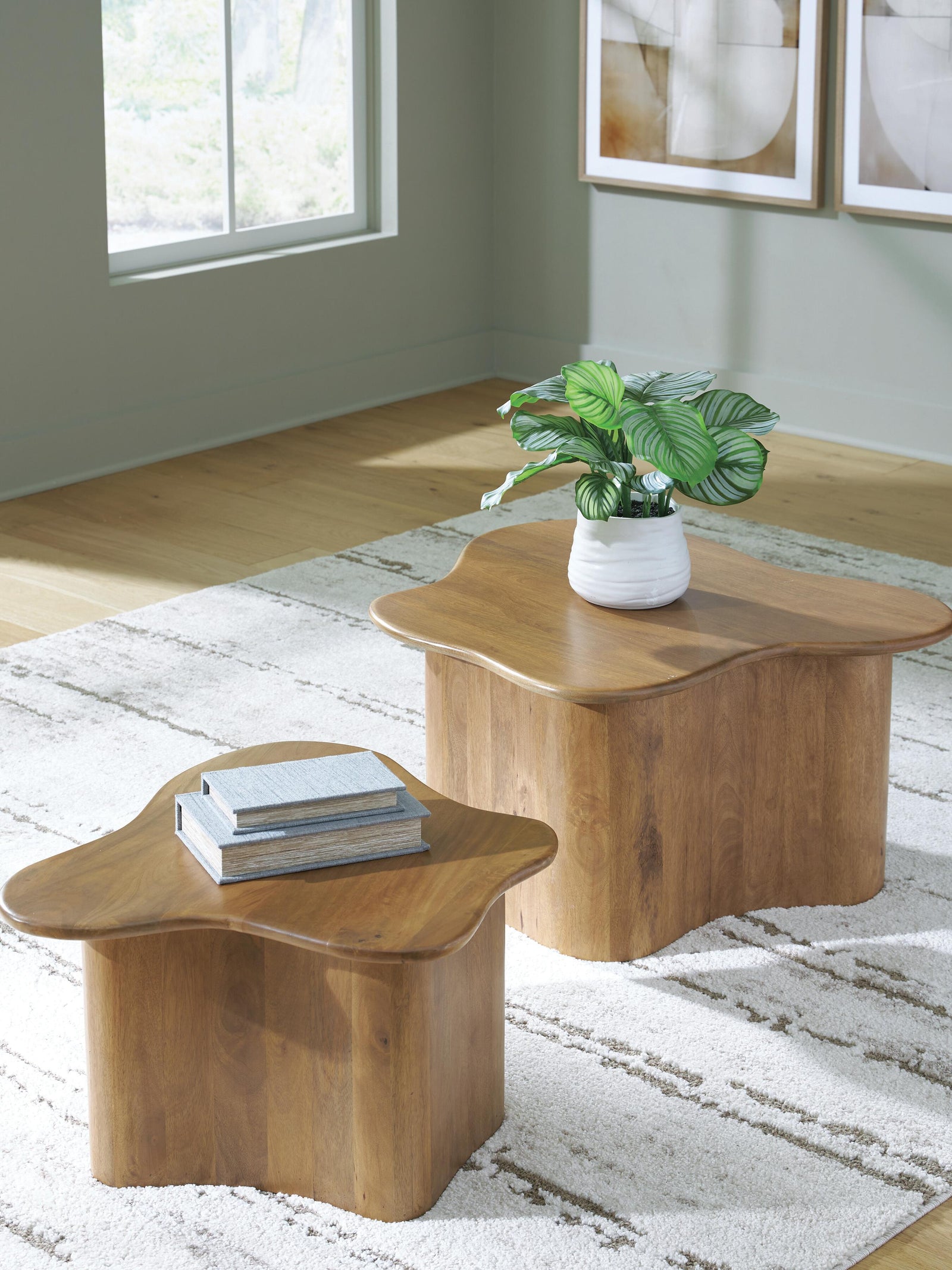 Abeford Accent Coffee Table (Set of 2) - Dark Brown (2)