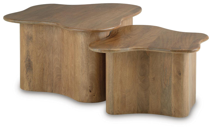 Abeford Accent Coffee Table (Set of 2) - Dark Brown (3)