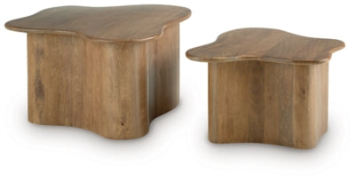 Abeford Accent Coffee Table (Set of 2) - Dark Brown | Ashley Furniture