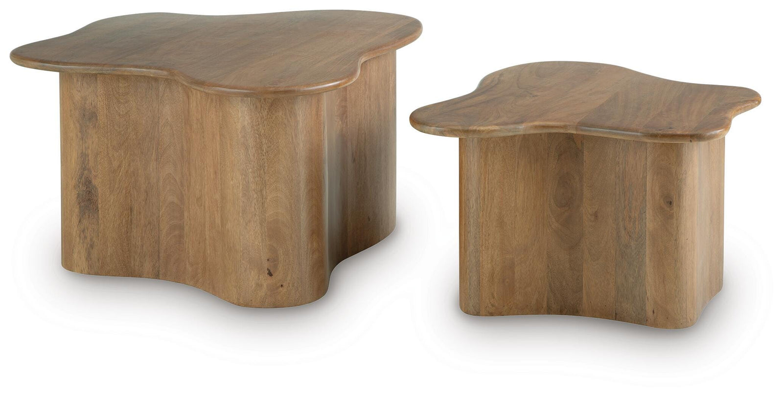 Abeford Accent Coffee Table (Set of 2) - Dark Brown (1)