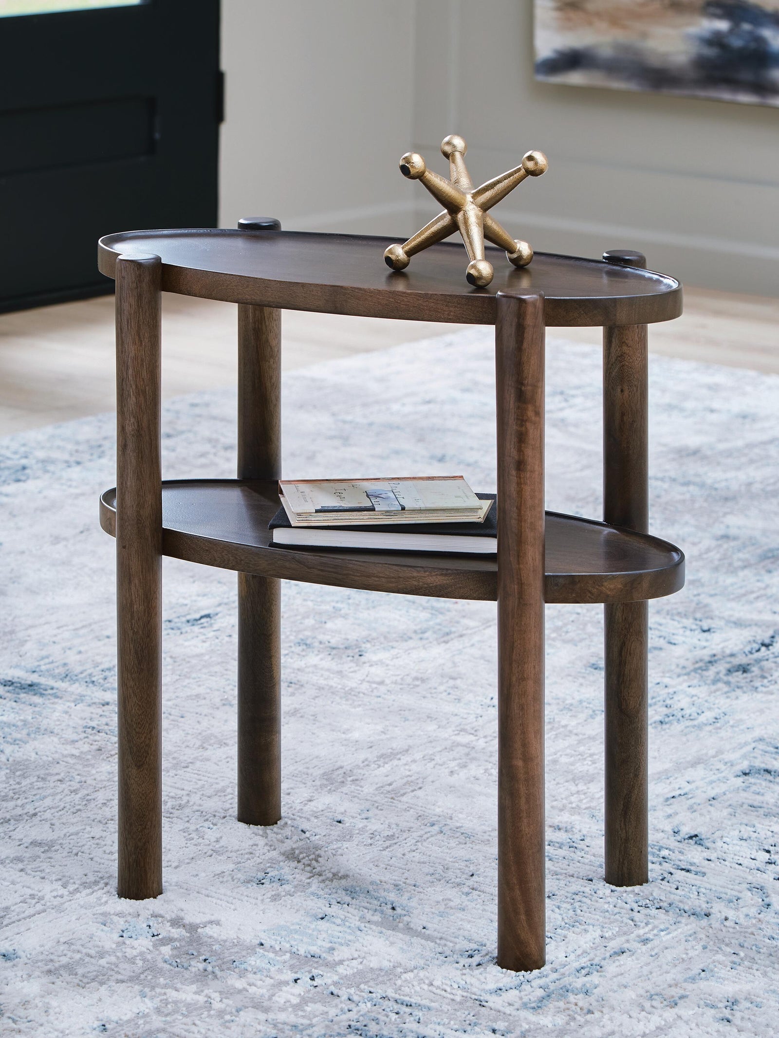 Wiattbury Accent Table - Dark Brown (2)