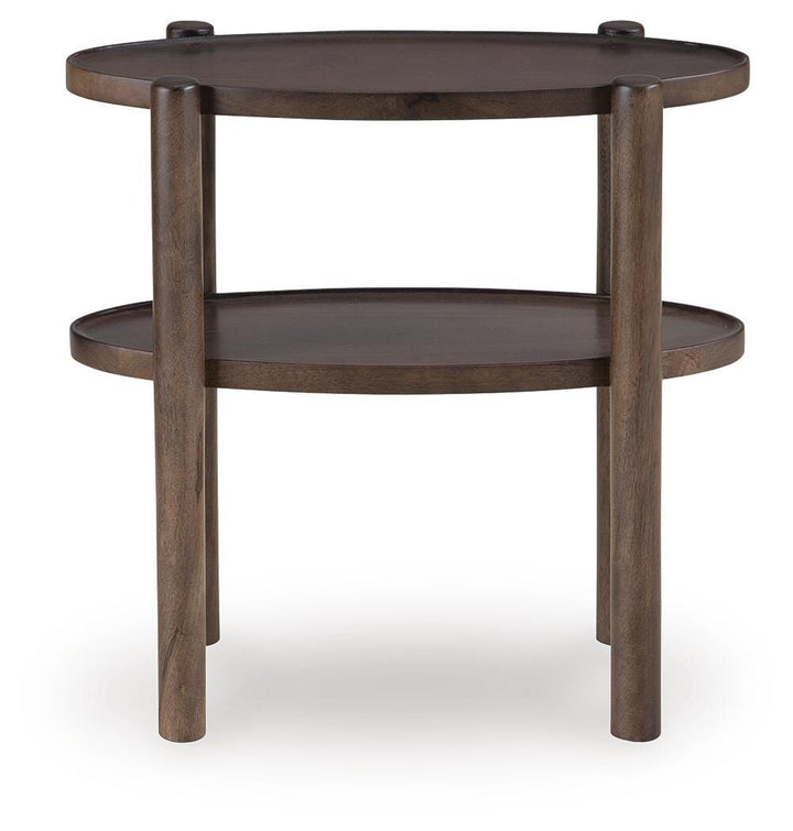 Wiattbury Accent Table - Dark Brown (3)