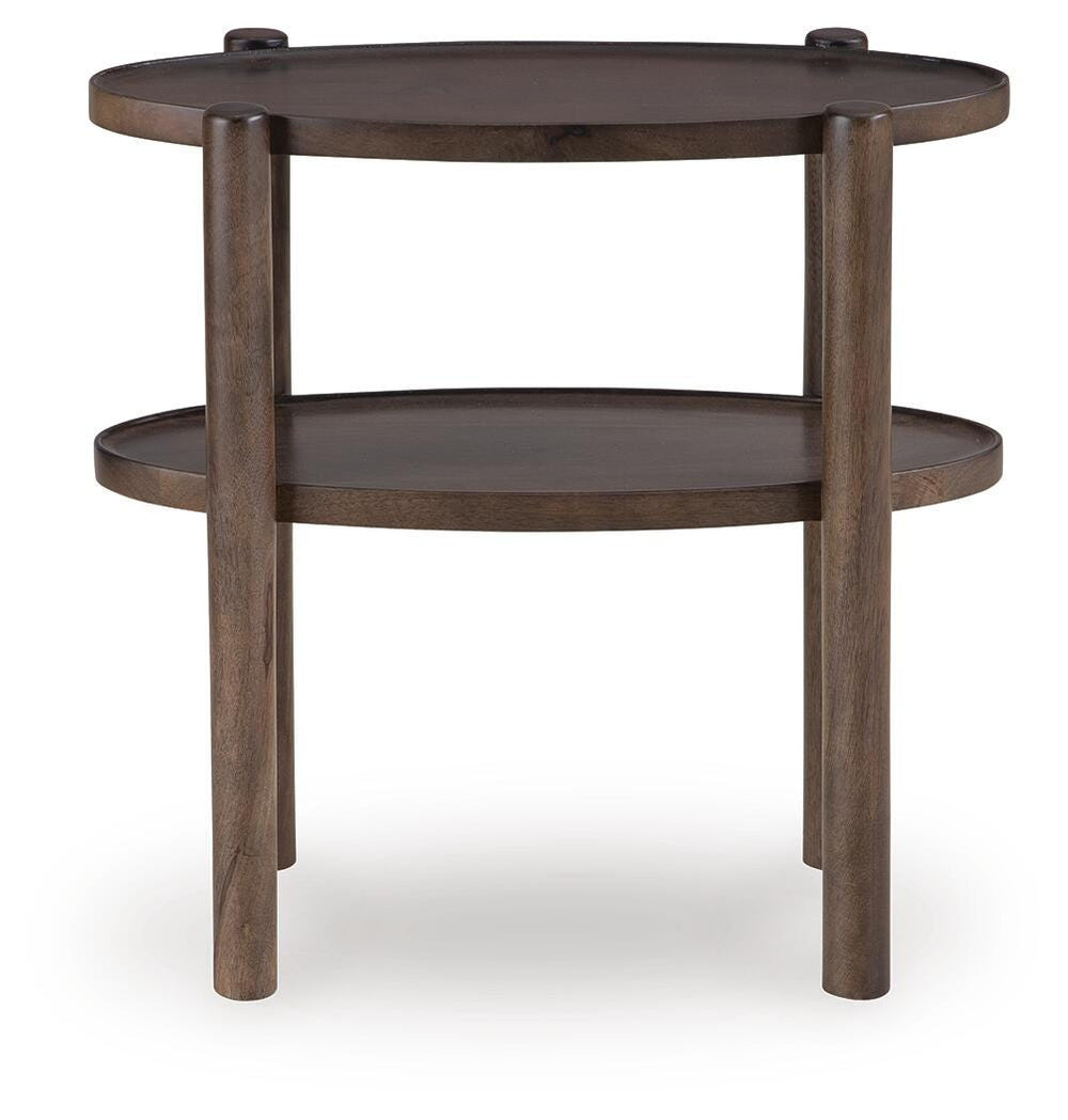Wiattbury Accent Table - Dark Brown (3)