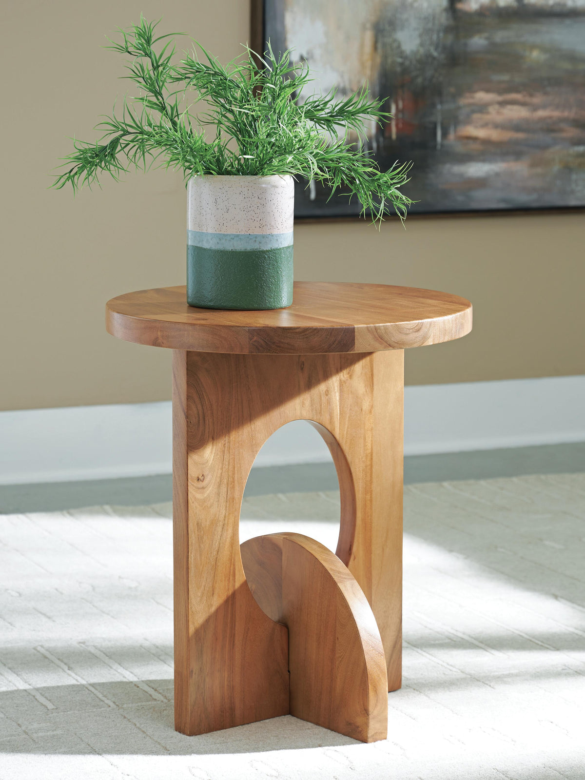 Hollbourne Accent Table - Brown (2)