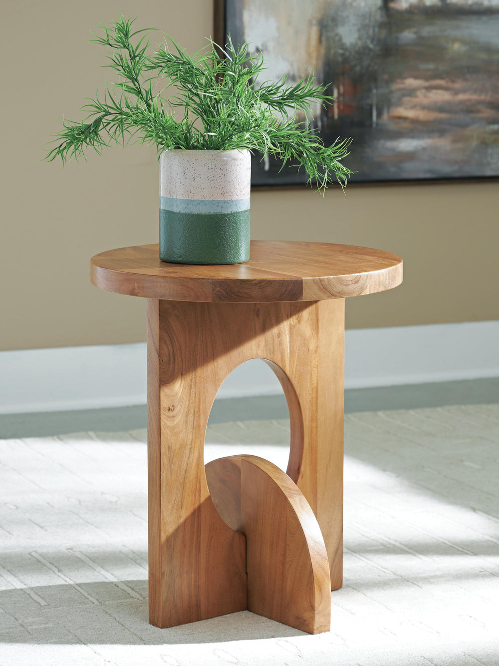 Hollbourne Accent Table - Brown (2)
