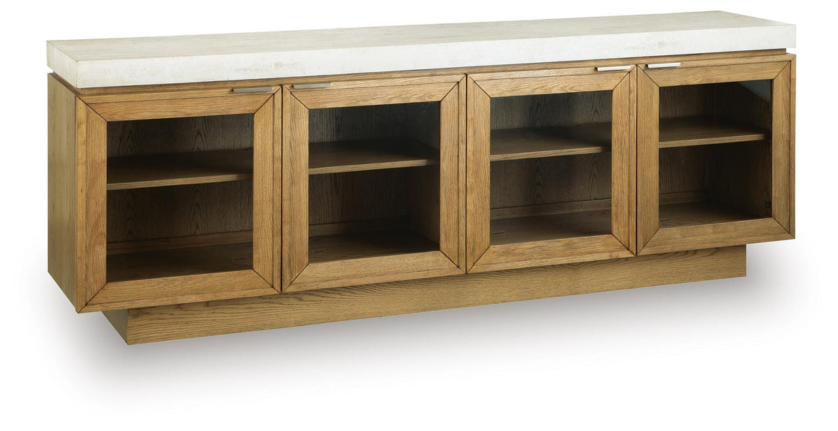 Adanworth Accent Cabinet - Light Brown/Gray (1)