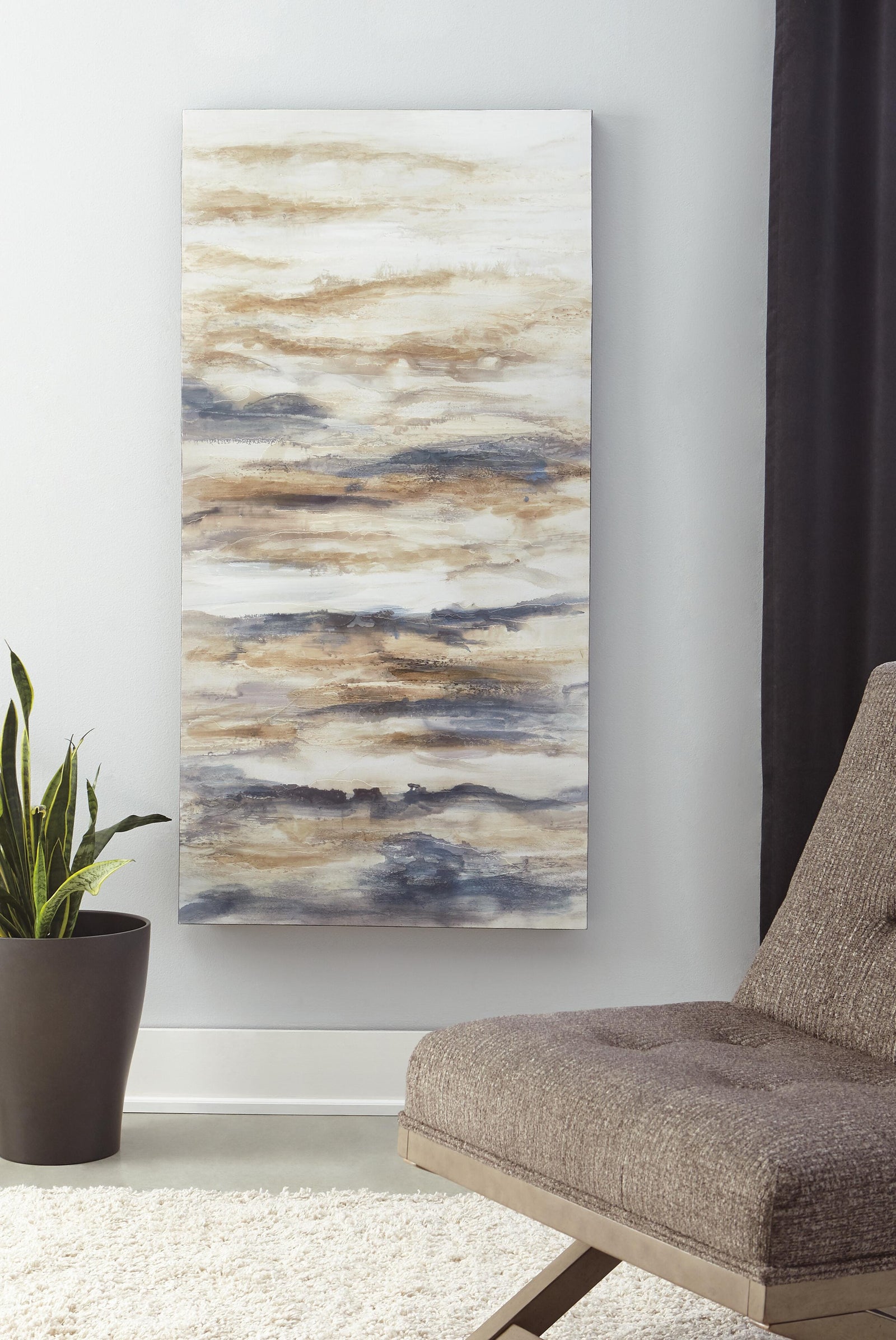 Joely Wall Art - Blue (2)