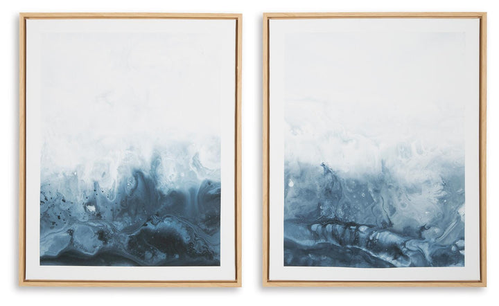 Holport Wall Art (Set of 2) - Blue (3)