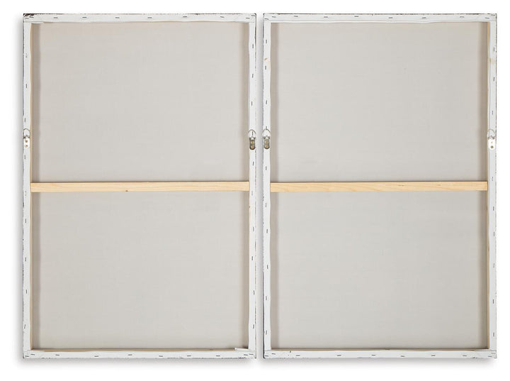 Brockdunn Wall Art (Set of 2) - Beige (4)