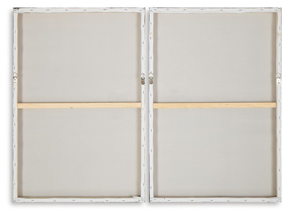 Brockdunn Wall Art (Set of 2) - Beige (4)