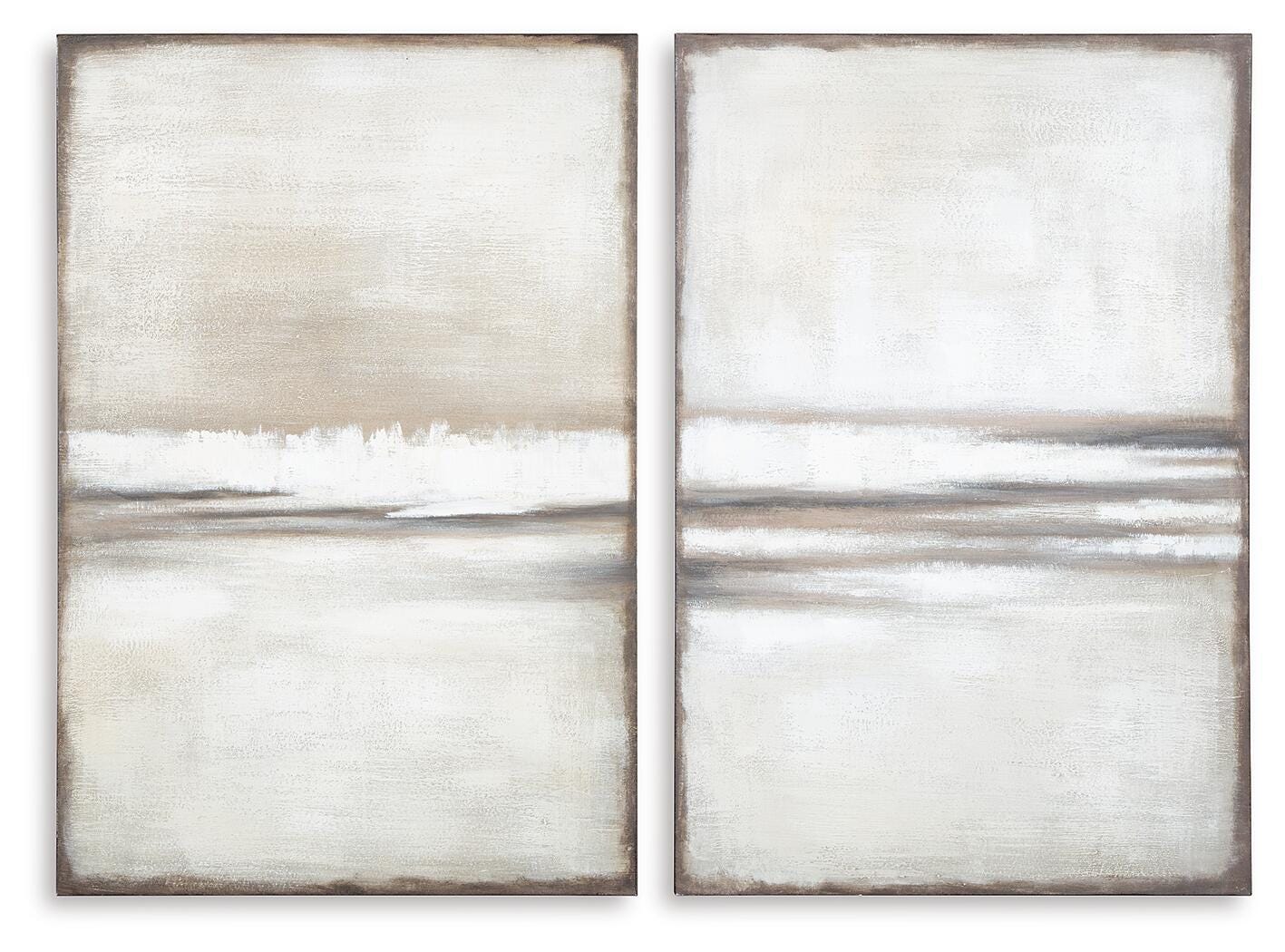 Brockdunn Wall Art (Set of 2) - Beige (1)