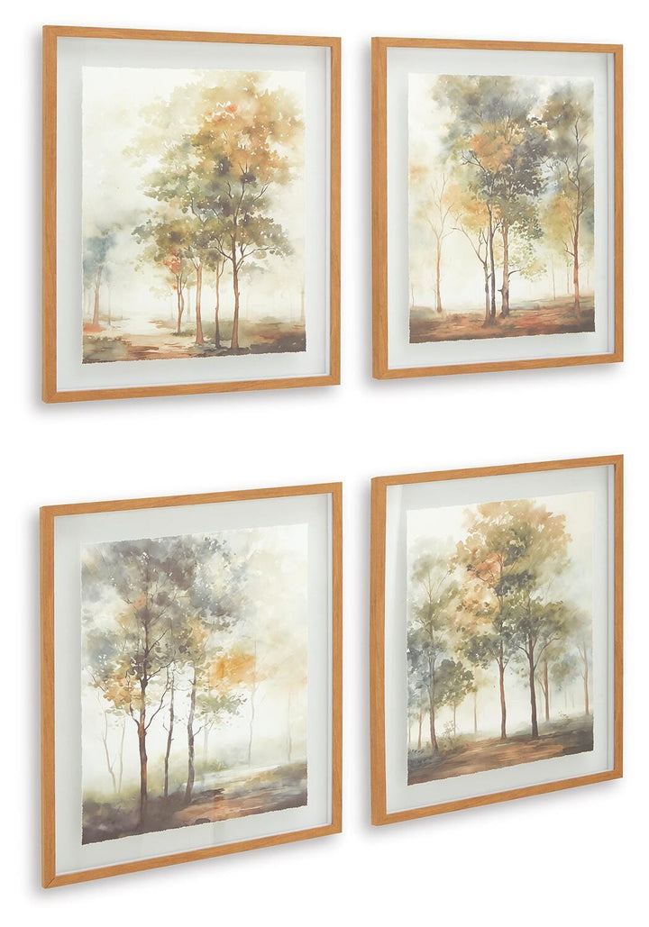 Bryneford Wall Art (Set of 4) - Light Brown (3)