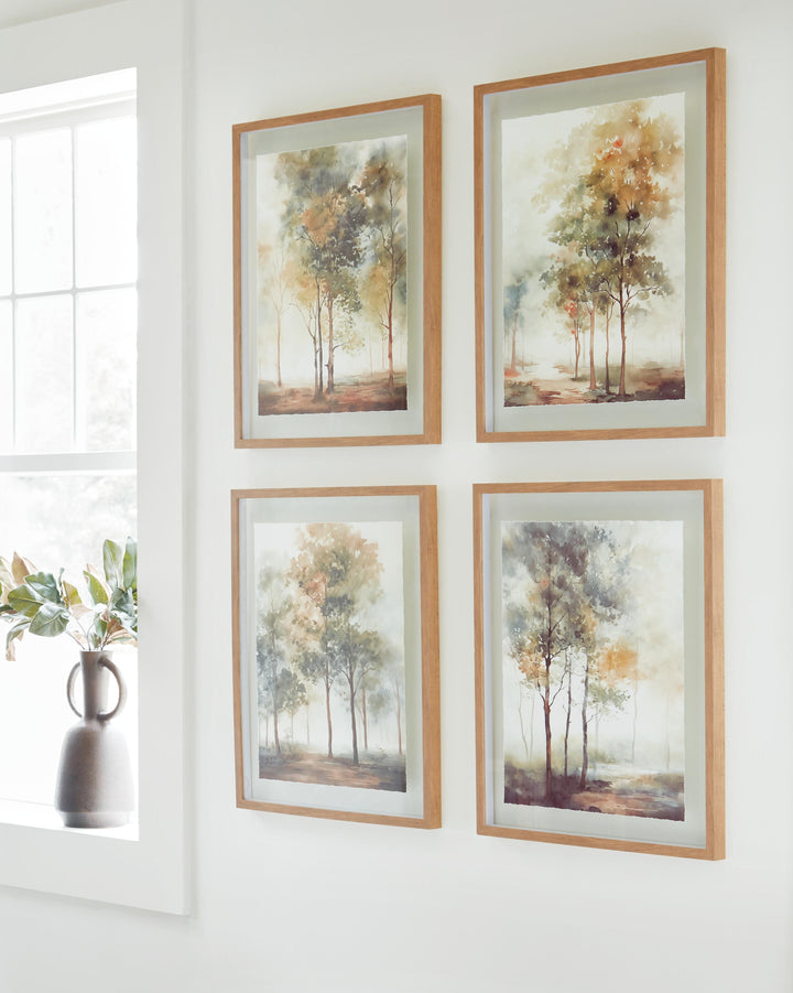 Bryneford Wall Art (Set of 4) - Light Brown (2)