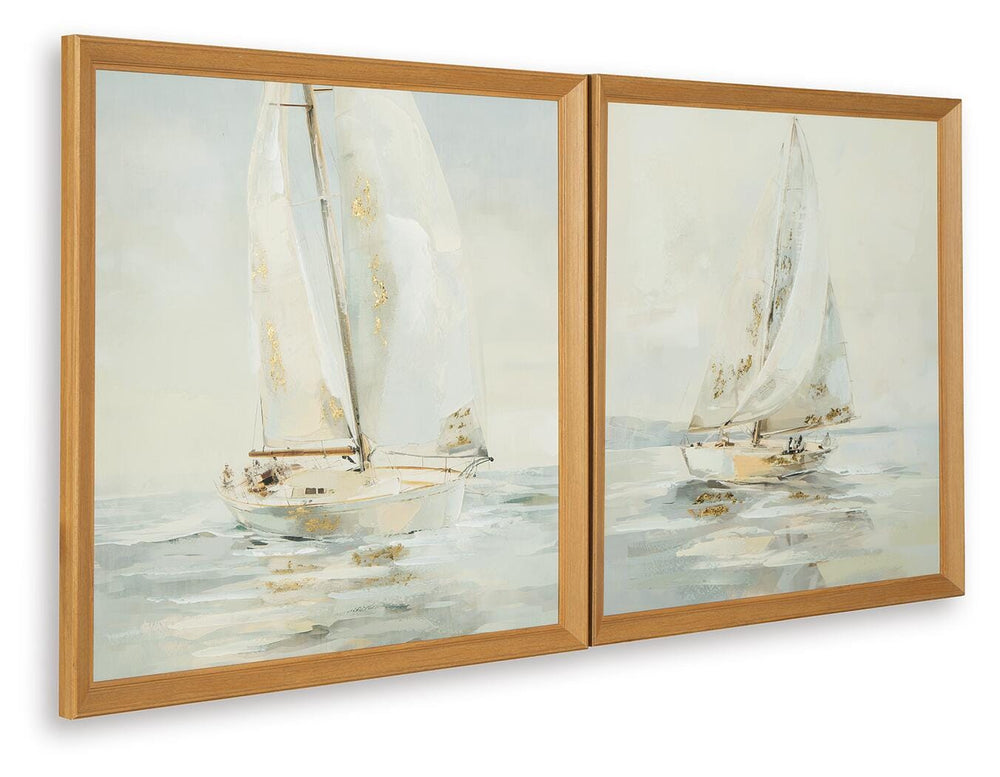Winbrook Wall Art Set (Set of 2) - Light Brown (3)