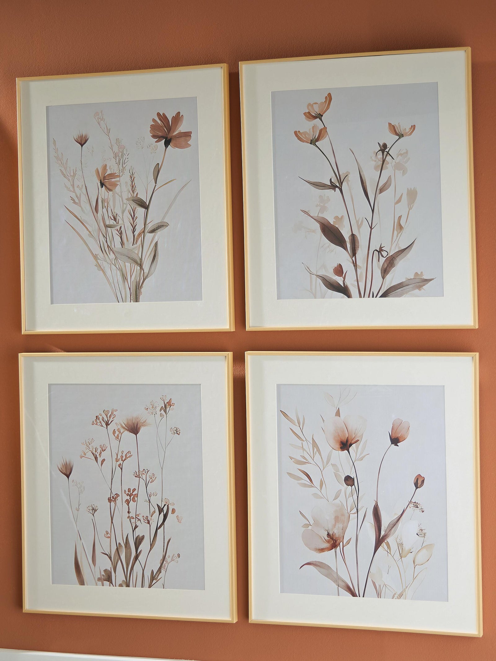 Chettings Wall Art (Set of 4) - Beige (2)