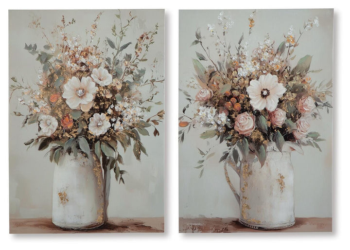 Faisaldon Wall Art (Set of 2) - Gray (1)