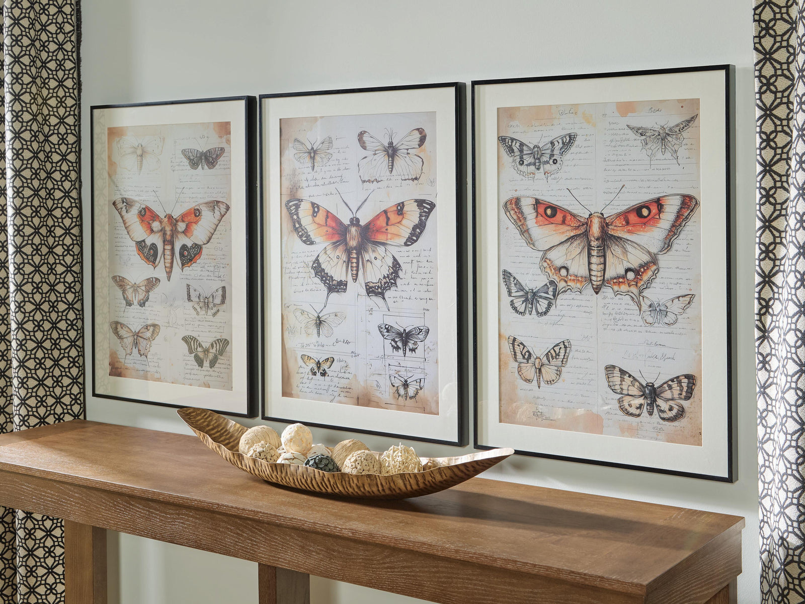 Jossletts Wall Art (Set of 3) - Light Brown (2)