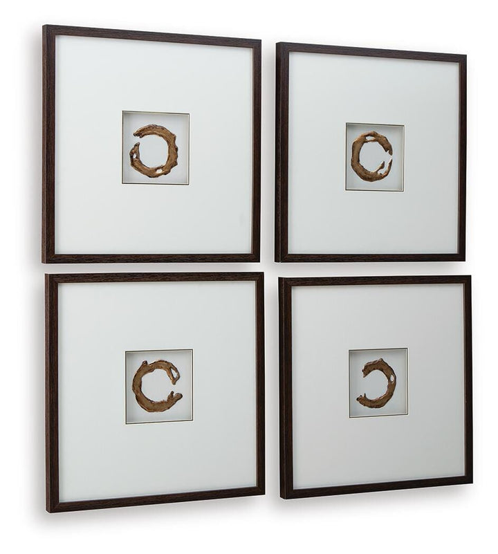 Dallbourne Wall Art (Set of 4) - White (3)