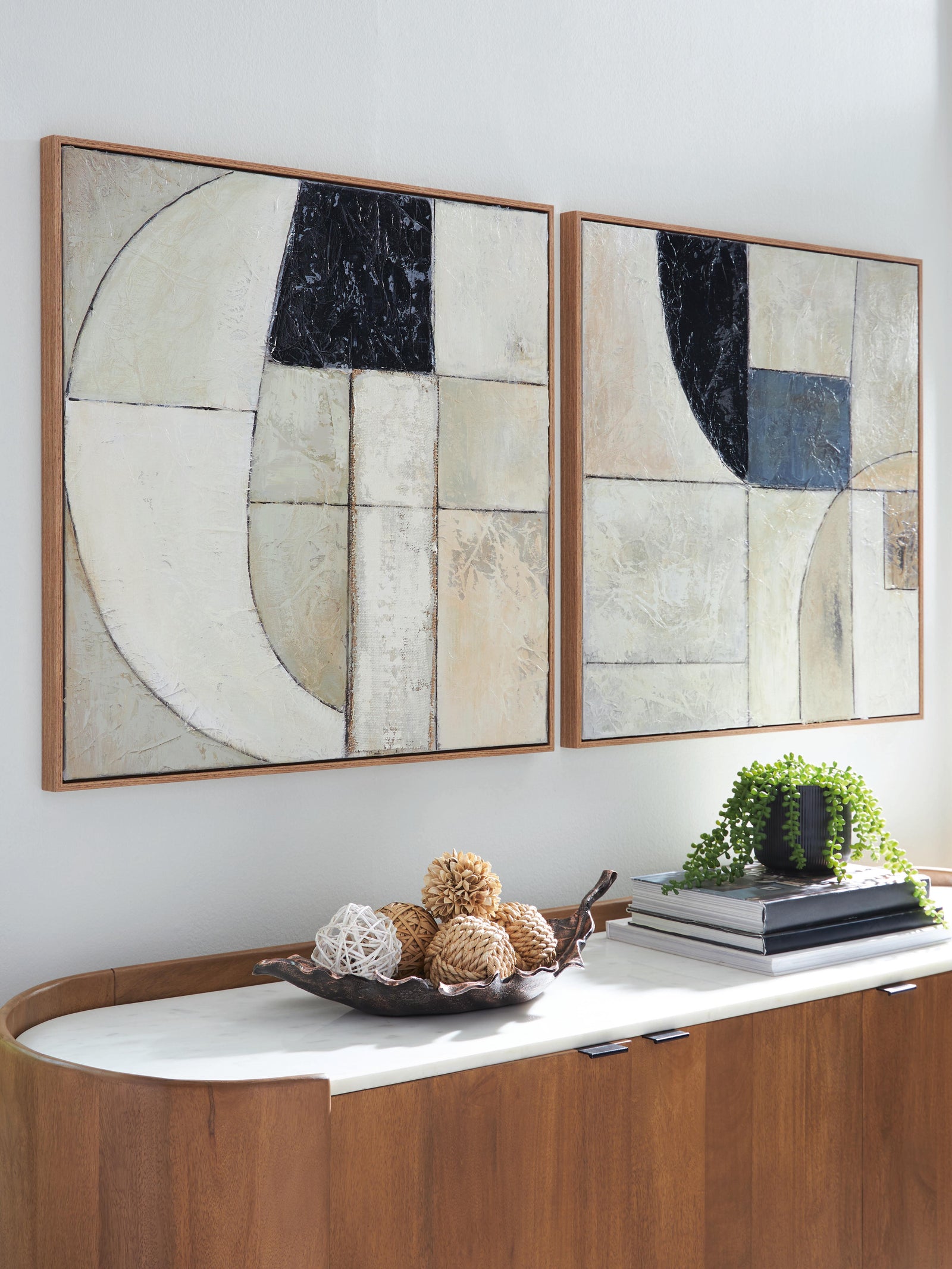 Bexlen Wall Art (Set of 2) - Beige (2)