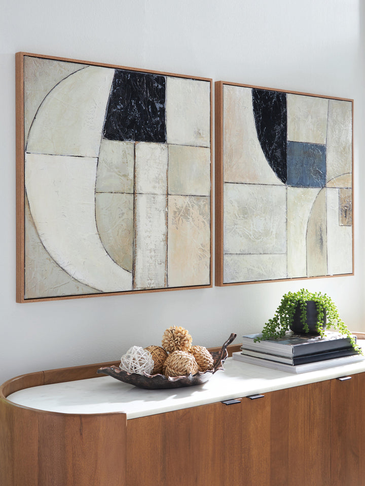 Bexlen Wall Art (Set of 2) - Beige (2)