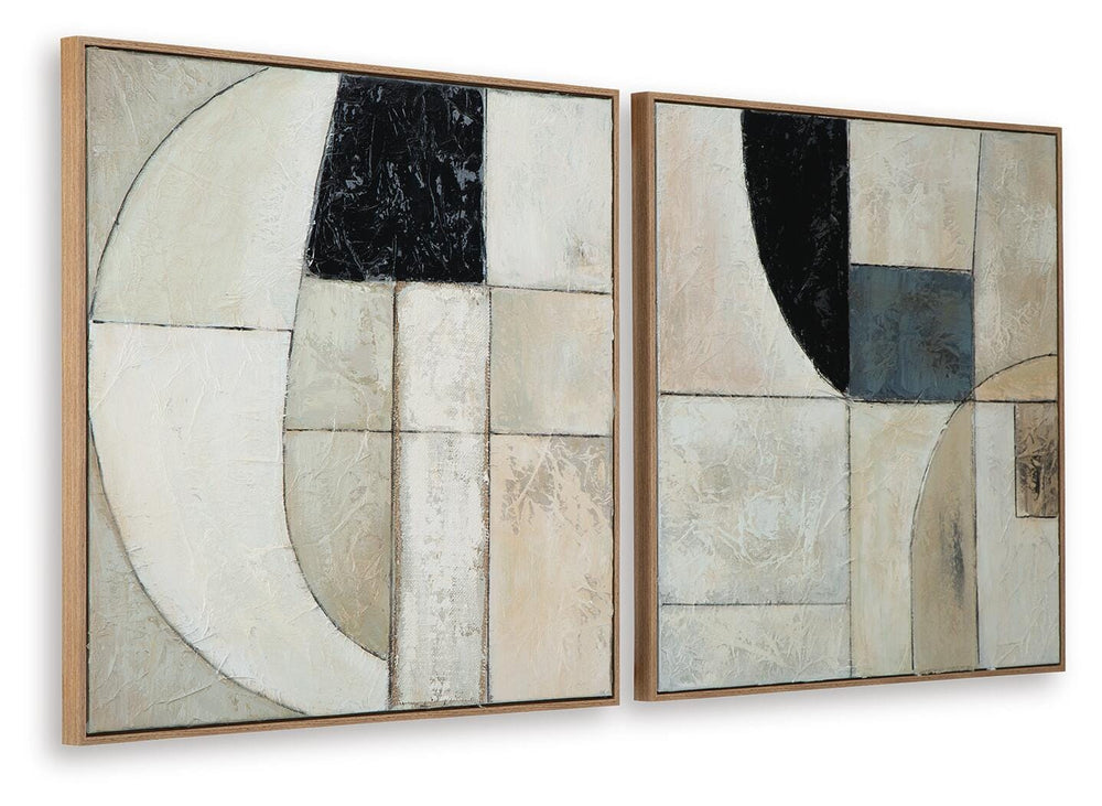 Bexlen Wall Art (Set of 2) - Beige (3)